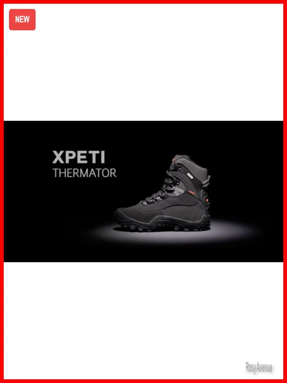 Waterproof Insulated Hiking Boots - Mid High-Top Outdoor Boots